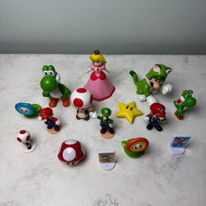 Jakks Pacific Mini Figures Super Mario Lot of 15